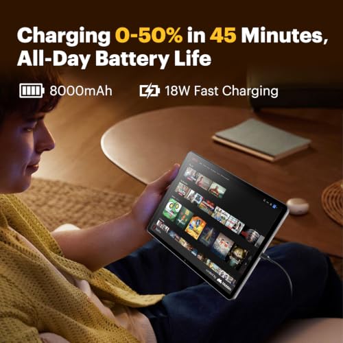 Image of KODAK K11 Android 15 Tablet, 11 Inch 1920x1200 Incell Touchscreen, 12GB RAM 128GB Storage, Octa-Core, WiFi 6, 8000mAh Battery, 16MP Camera, Dual WiFi, GPS