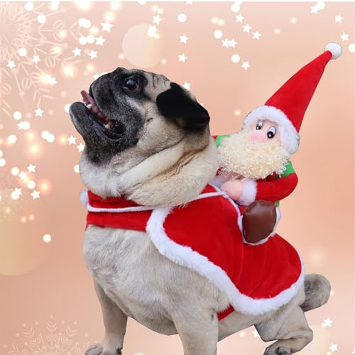 Disfraz Santa Claus para Perro Talla L miniatura 2