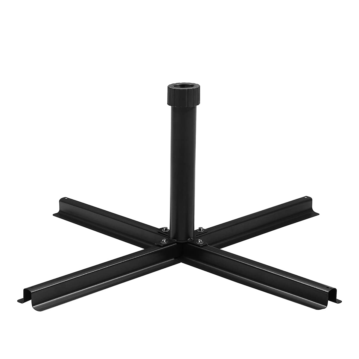 Sekey Schirmständer Platten Plattenständer für Schirmstöcke bis 38-48 mm,passend für Wegeplatten/Schirmständer（Lieferung ohne Platten）,Schwarz