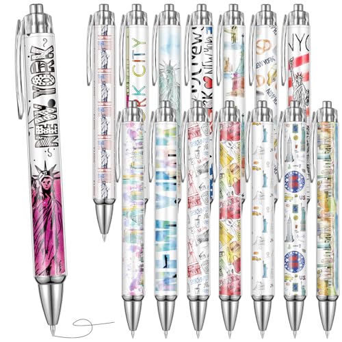 Sayglossy 15 Pcs New York City Travel Ballpoint Pens NYC Souvenirs Gifts NY Travel Pen Bulk...