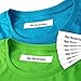 Produktbild Wäscheetiketten (100) mit Namen zum Einbügeln für Kleidung Bügeletiketten Wäscheschilder Namensschilder mit Motiv ohne Motiv (ohne Motiv)