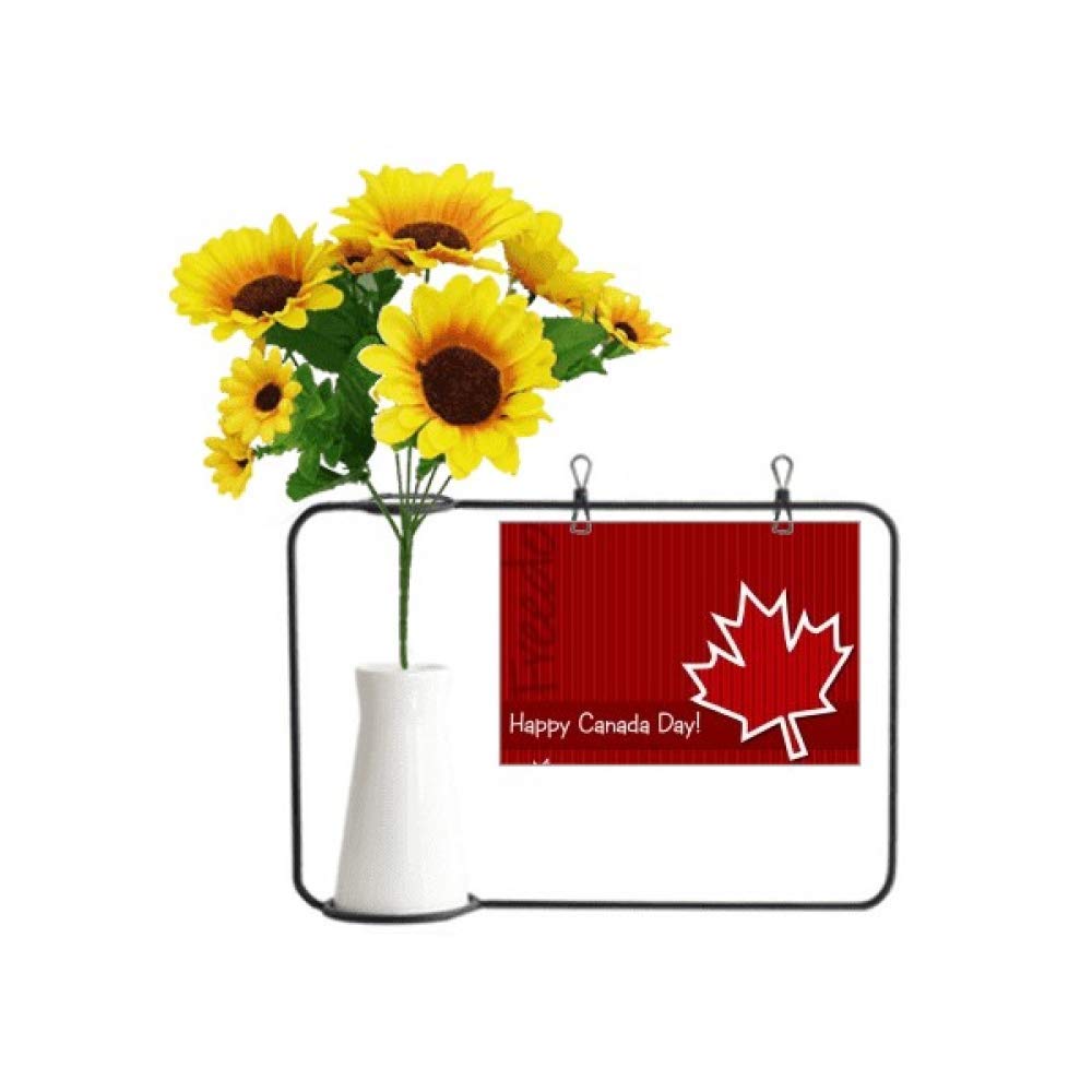 Vases de tournesol artificiels et carte de bénédiction pour un coffret cadeau mémorable
