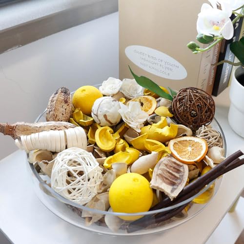 image for Qingbei Rina Spring Potpourri Bags,Lemon/Citrus/Thyme Potpourris Bowl 