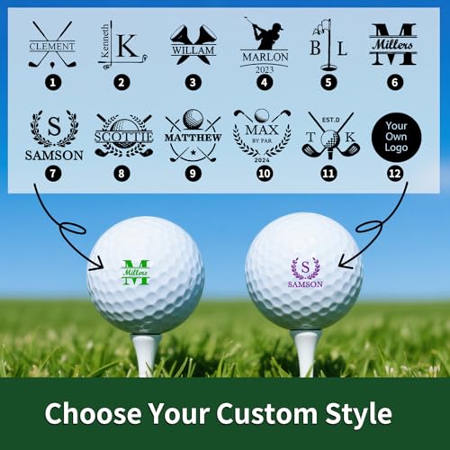 Personalized Golf Ball Stamp with Metal Storage Case, Custom Name Reusable Golf Ball Marking, Golf Accessories, Gifts for Golf Lovers, Golfers,... - Image 4