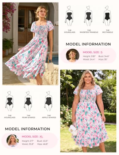 Image of GRACE KARIN Womens Summer Floral Maxi Dress 2026 Flowy Wedding Guest Dress A Line Boho Dresses Fashion Clothing with Pockets
