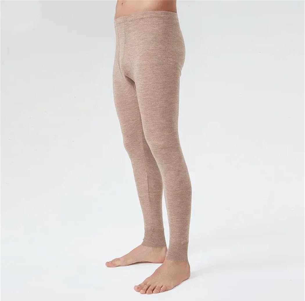 Men's 100% Merino Wool Long Johns Thermal Underwear Pants Base Layer Bottoms Warm Breathable for Winter
