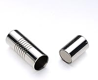 Vista 1 de Tamaño del agujero interior 0.079 in cierre magnético cierre magnético Cilindro Shell para cable de cuero 5