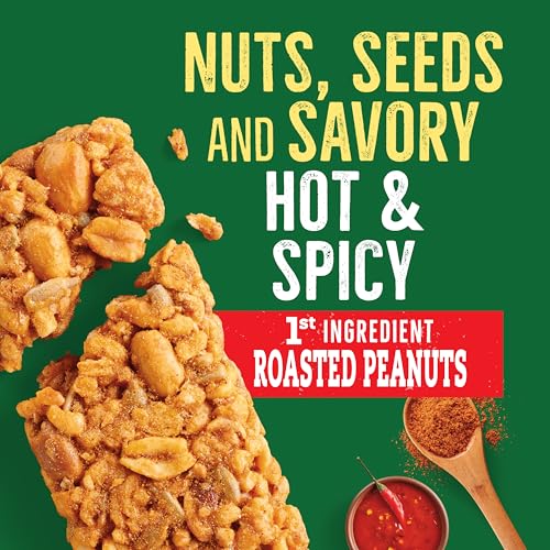 Image of Nature Valley Savory Nut Crunch Bars, Hot and Spicy Crispy Nut Bar, 5 Bars, 4.45 oz