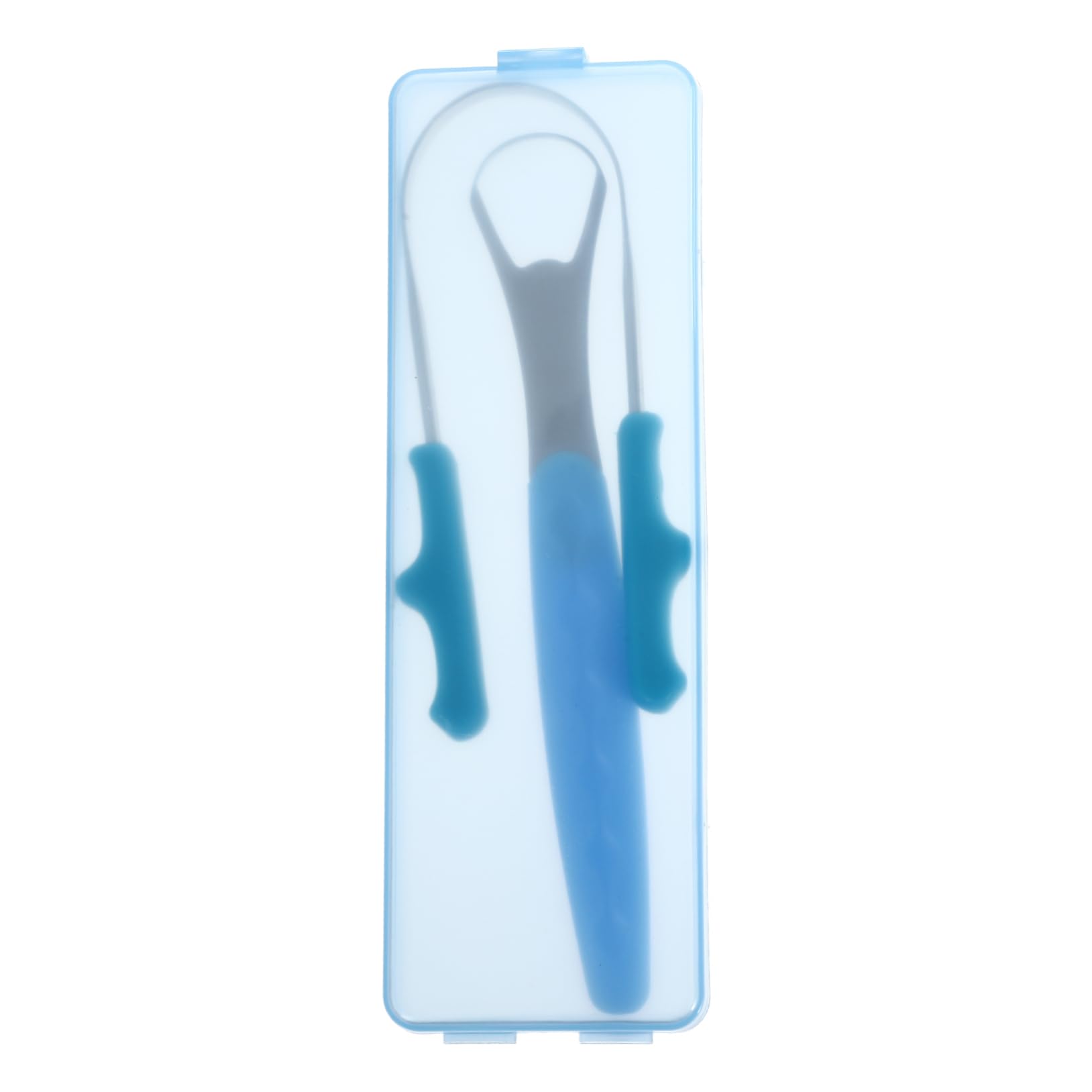 PartyKindom 1 Set Reusable Stainless Steel Tongue Coating Brush for Bad Breath Oral Care Tool