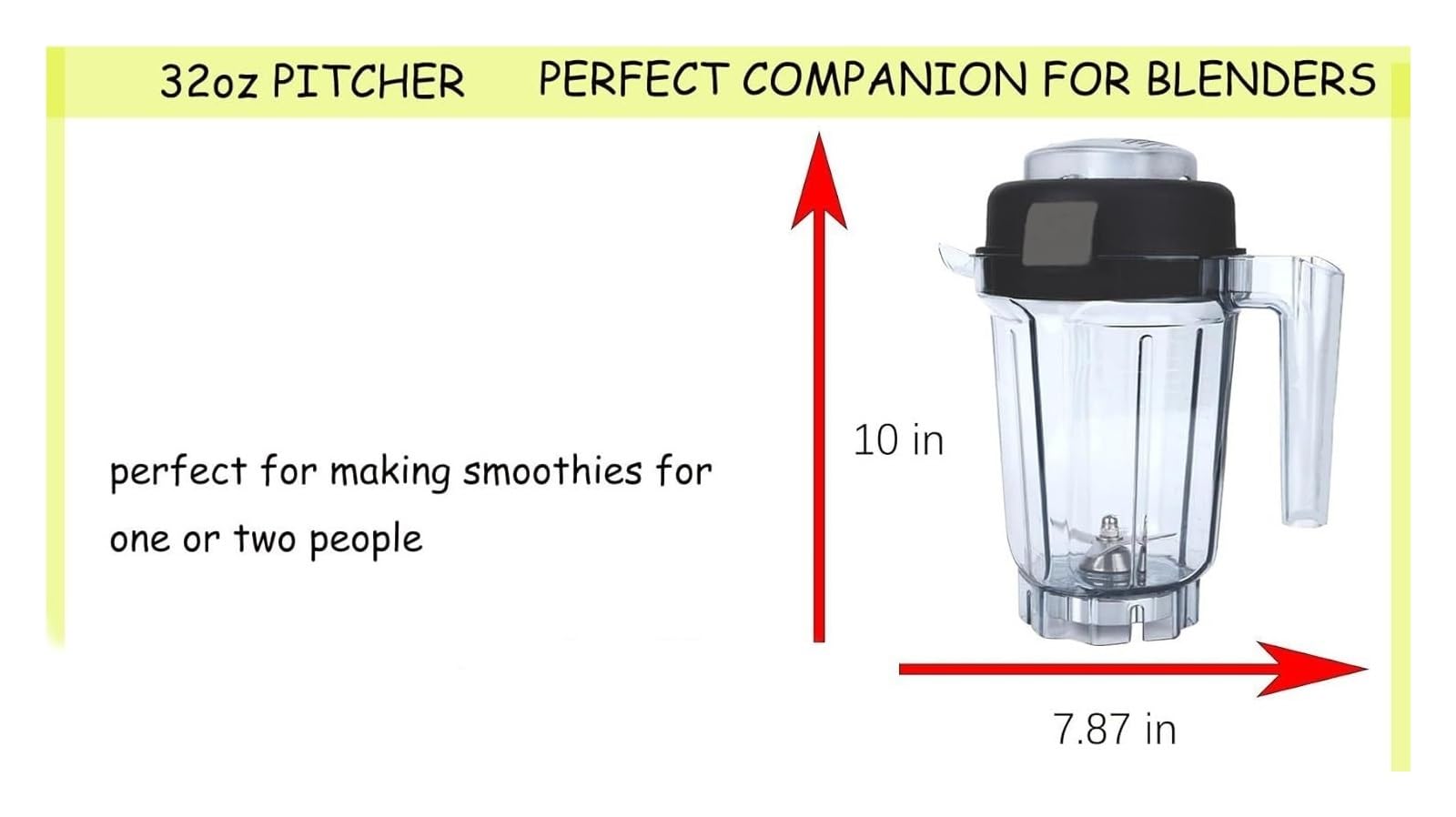 Contenitore for robot da cucina da 32 once, compatibile con Vitamix