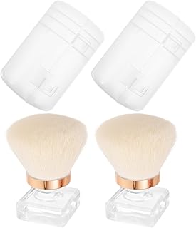 Powder Brush and Makeup Brush Set 1 Pair Whit...