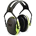 3M Peltor X Series X4A Black/Green Over Head Foam Protective Earmuffs - 27 dB NRR [PRICE is per EACH]