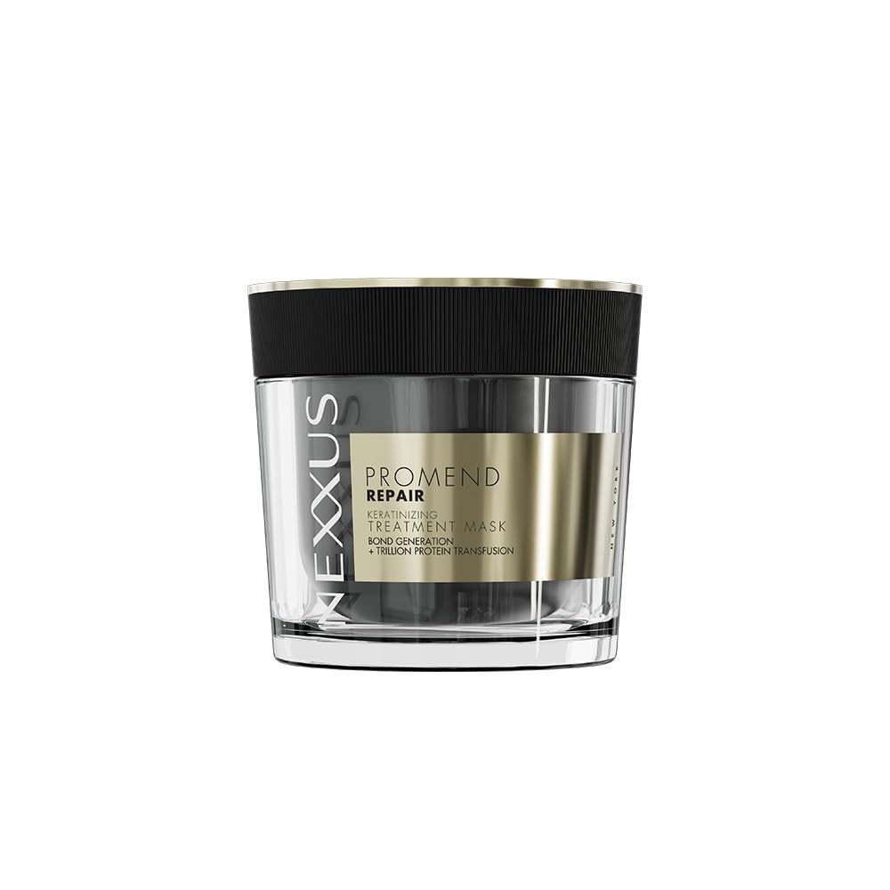 Nexxus Promend Repair Keratinizing Treatment Mask For Damaged Hair 200ml | 12 X Stronger | 200% Smoother | Crafted with Magnolia Parfum Fragrance Profile Nexxus Promend Repair Keratinizing Treatment Mask For Damaged Hair 200ml | 12 X Stronger | 200% Smoother | Crafted with Magnolia Parfum Fragrance Profile