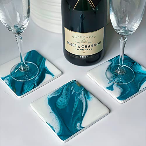 Sjubaopen ME 4 Pcs Thickened Coaster Resin Molds thumb #5