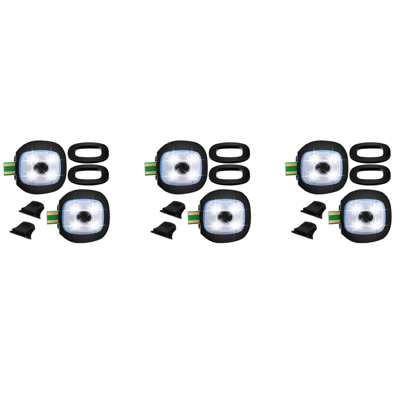 XIDIT 6Pcs USB Rechargeable Light for LED Beanie Hat,Replaceable Headlamp Cap DIY Hat Light for Men and Women