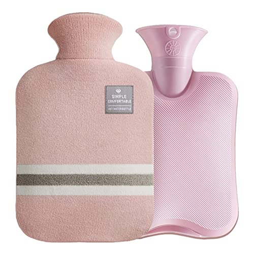 Warmwaterfles met deksel, 2 liter PVC warmwaterzak voor warm en koud, handvoetverwarmer,nek- en schouderpijnverlichting