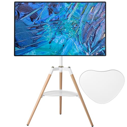 ETHU Tripod TV-Ständer Holz TV Staffelei für 32-65 Zoll Fernseher,...
