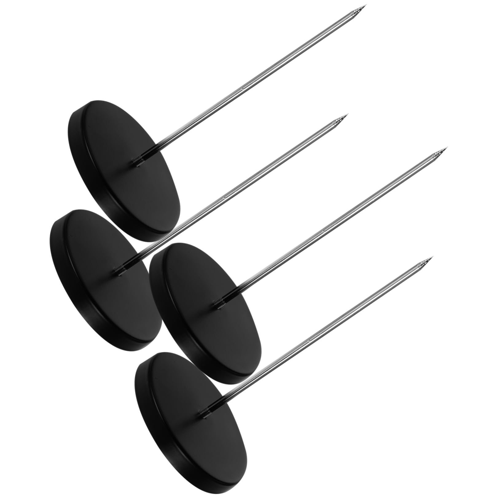 KALLORY 4-Piece Paper Menu Holder Set Desk Ticket Rack Stainless Steel Office Memo Holder Check Restaurant Supplies