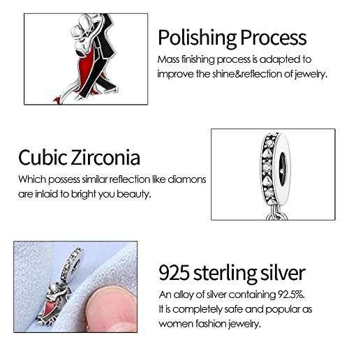 Charms Beads fits for Charms Bracelets for Woman 925 sterling silver suspension pendants and CZ stones, women DIY jewelry2