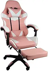 Cadeira Gamer Stillus Ergonômica Com Apoio Para Os Pés - Rosa