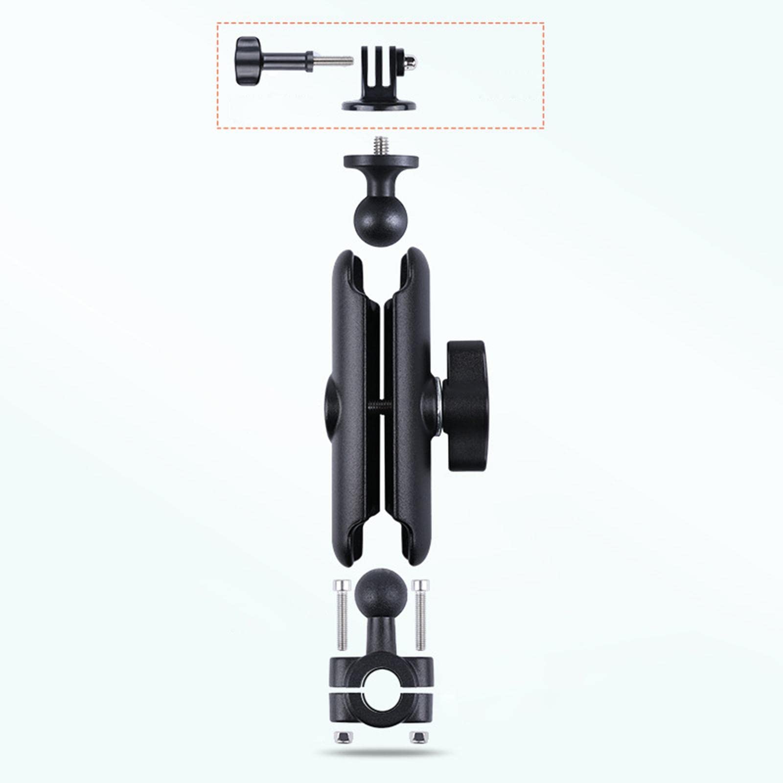 Support Car Mount Support Tablette Appuie-tête Pince Rotative Aluminium Alliage Ajustable 360 Degrés Adapté Aux Usages Routiers Prise de Vue en, 22x4cm