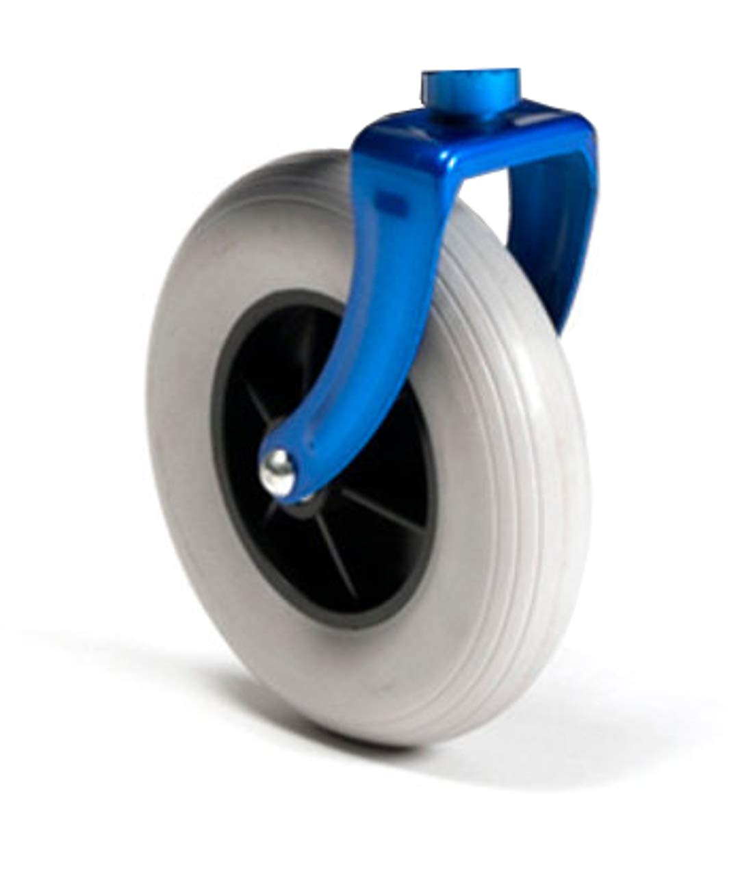FabaCare Rollator mit Vollausstattung, Gehhilfe faltbar, Standardrollator, Korb, Sitz, Tablett, Farbe Blau