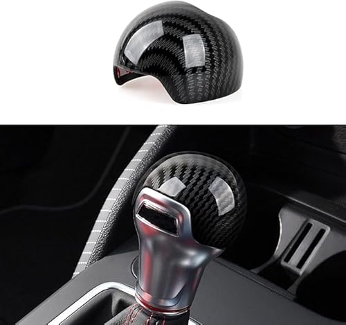 OYDDL Auto ABS pomo palanca de cambios cubierta de fibra de carbono ajuste compatible con Audi A3 S3 (2013-2020) Q2 SQ2 (2017-2023) Accesorios OYDDL Auto ABS pomo palanca de cambios cubierta de fibra de carbono ajuste compatible con Audi A3 S3 (2013-2020) Q2 SQ2 (2017-2023) Accesorios