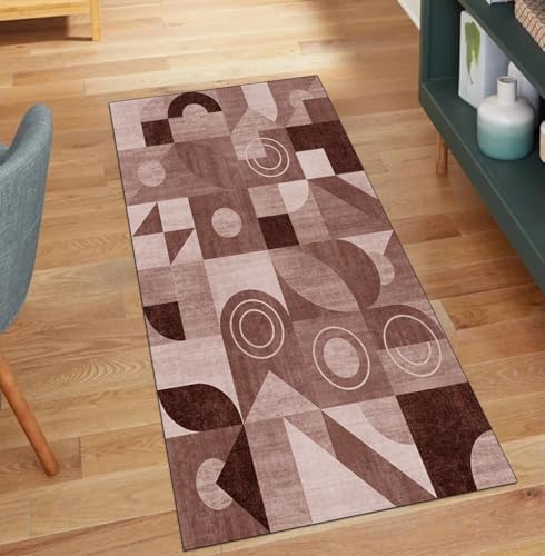 Alfombra de cocina lavable con diseño patchwork de 40 x 450 cm para pasillos acogedores 2