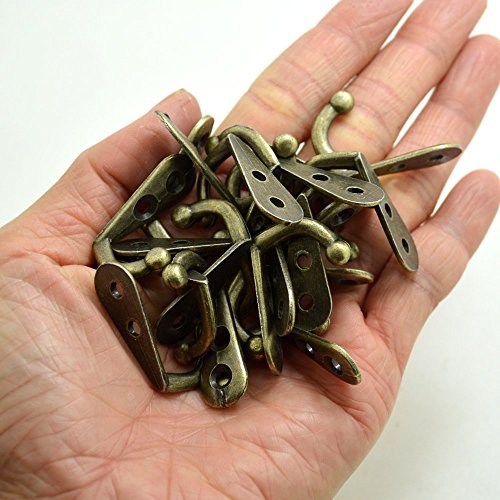 20 ganci singoli da parete in bronzo vintage per