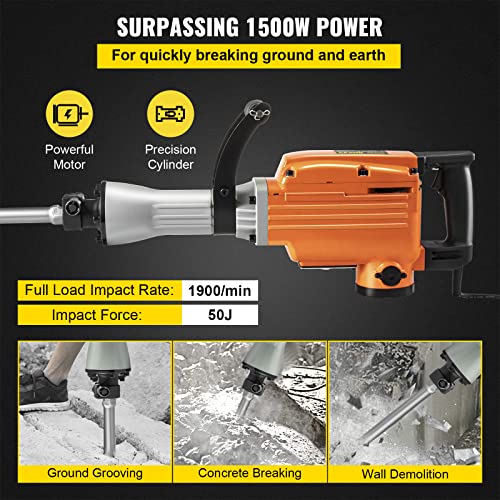 BuoQua Elektro-Abbruchhammer 65A, 230V / 50Hz Hochleistungs Betonbrecher Schweißer Spot 1500W Punktschweißgerät Schöne… – Bild 5