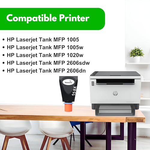 Image of 158X (W1580X) High Yield Toner Reload Kit (Cartridge Free) Compatible for HP LaserJet Tank MFP 1005, 1005w, 1020w, 2606sdw, 2606dn (158X Pack of 1)