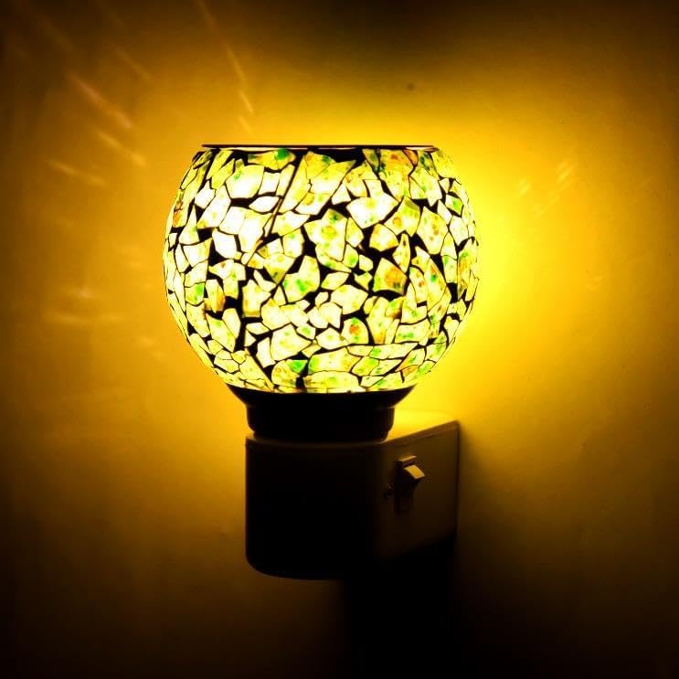 BHAWANI Traders Electric Ceramic Kapoor Dani Stand: Aromatic Essential Oil Diffuser & Night Lamp Aroma Diffuser with Night LED Lamp for Home, Office | Bakhoor Dani with On/Off Switch (M27) (B0CWXV2N72) Amazon Price History, Amazon Price Tracker