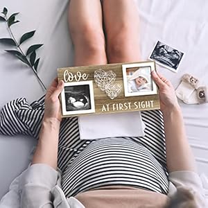 Baby Sonogram Picture Frame for 3" x 3" Ultrasound Photo - Pregnancy Announcements Ideas - Gender Reveal Baby-Shower Gift - New Mom Expecting Parents to Be Keepsake Gifts - Nursery Décor Baby Sonogram Picture Frame for 3 x 3 Ultrasound Photo Pregnancy Announcements Ideas Gender Reveal Baby Shower Gift New Mom Expecting Parents to Be Keepsake Gifts Nursery Decor