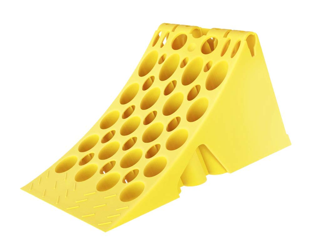 The Drive -14287- Unterlegkeil Hemmschuh Gelb mit Handgriff DIN 76051-E53