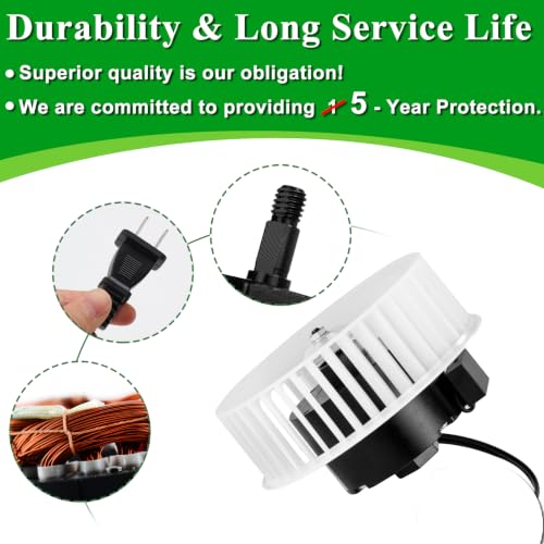 Image of HHQ Bathroom Exhaust Fan Motor & Blower Wheel Replacement for Nutone JA2C028G 8662 8662N 8831 8832 8832N 8833 8672, 23405Ser 3.3 inch Diameter Motor, 5-Year Warranty
