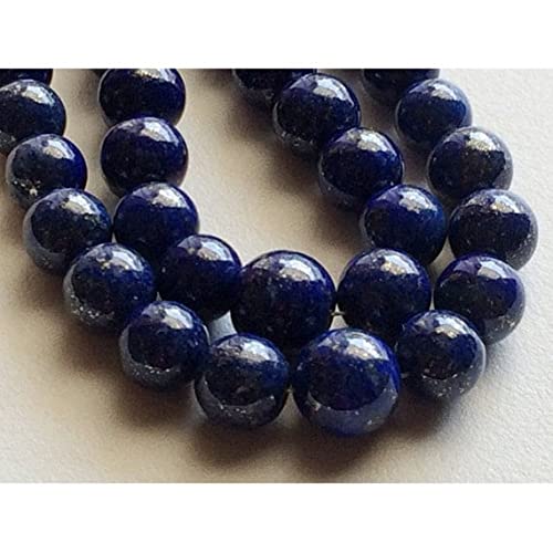 Perles Lapis Lazuli bleu gemme rondelle lisse 5mm 6mm 8mm pour collier bracelet