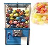 【Présentoir rotatif à 360°】 Ce distributeur automatique de bonbons est doté d'un châssis rotatif permettant aux clients de visualiser clairement la position des bonbons, rendant ainsi l'achat plus ludique. Il est particulièrement adapté à la présentation de bonbons colorés et de jouets en capsules.