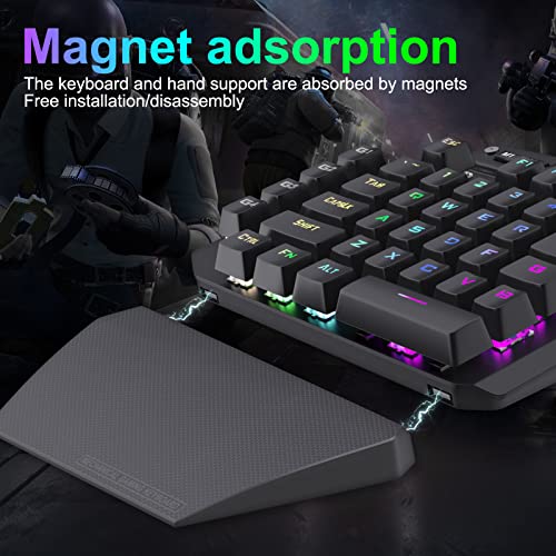 Clavier mécanique de jeu à une main rétroéclairé LED RVB K-700