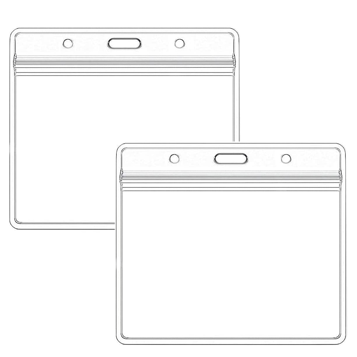 Cordón de insignia, tarjetero para cordón, Fundas for tarjetas de identificación portátiles, fundas de identificación con cordones, funda impermeable, Protector de plástico, nombre transparente, tarje