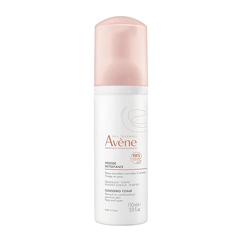 Eau Thermale Avene - Espuma limpiadora Lavado facial espumoso sin jabón Normal combinado piel grasa piel sensible 507 onzas líquidas