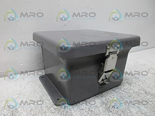Image of STAHLIN J606HPL (1) Quick-Release Latch, 6 X 6 X 4IN (HXWXD), Fiberglass Reinforced Polyester, Gray, ID, NEMA 1 /3R /4X /6P /12, Padlock HASP and Staple., Single-Door, Wall Mount