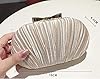 RAN Pochette de Banquet Bourse Sac à bandoulière de soirée pour Femme avec poignée supérieure en Perle synthétique et chaîne détachable (Color : Beige) #4