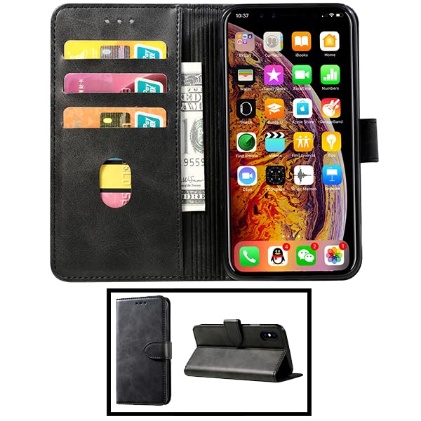 Gift4Me Funda de Libro con Cierre Magnético Compatible con Movil Huawei P30 Lite New Edition Negro