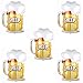 ballonfritz® Juego de 5 globos de cerveza, tamaño XXL, como decoración, bienvenida, regalo de fiesta, accesorio de fotografía o sorpresa
