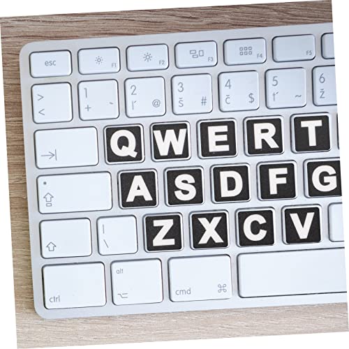 Calcomanías de teclado inglés SHINEOFI para teclado mecánico y PC de escritorio 5