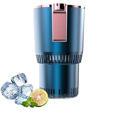 【2024アップグレード】ポータブル 急速冷却カップ ドリンクホルダー 車載冷熱カップ 保温 保冷 -3℃〜65℃ 二重構造 急速冷凍カップクーラー 車載ホルダー ドリンククーラー 小型 保冷器 車載12V LED温度表示 タッチボタン 飲料冷却器 ビール