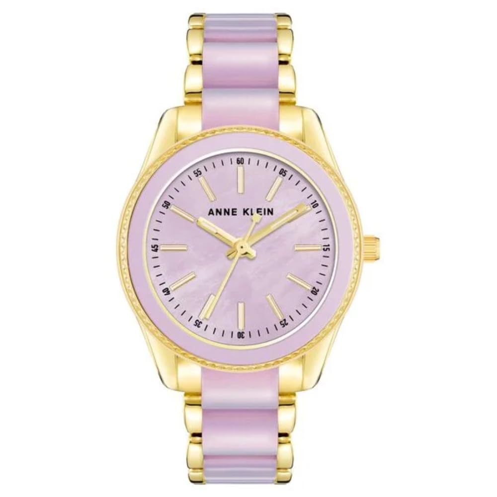 anne klein Quartz 37.5 mm Lavender Dial Acrylic Analog Watch for Women-picture-19