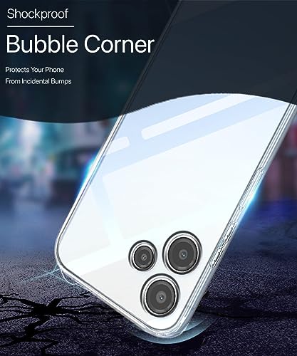 Image of WOW IMAGINE Crystal Clear Transparent Back Case Cover for Mi Redmi 12 5G | Poco M6 Pro 5G | Full Device & Camera Protection Shockproof TPU | Flexible Silicone Back Cover Case - Transparent
