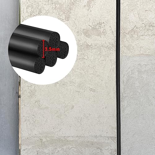 Image of Backer Rod 1 /8 Inch Rubber Caulk Saver,Foam Backer Rod for Gaps and Joints,Concrete Expansion Joint Filler,19.6 feet Length