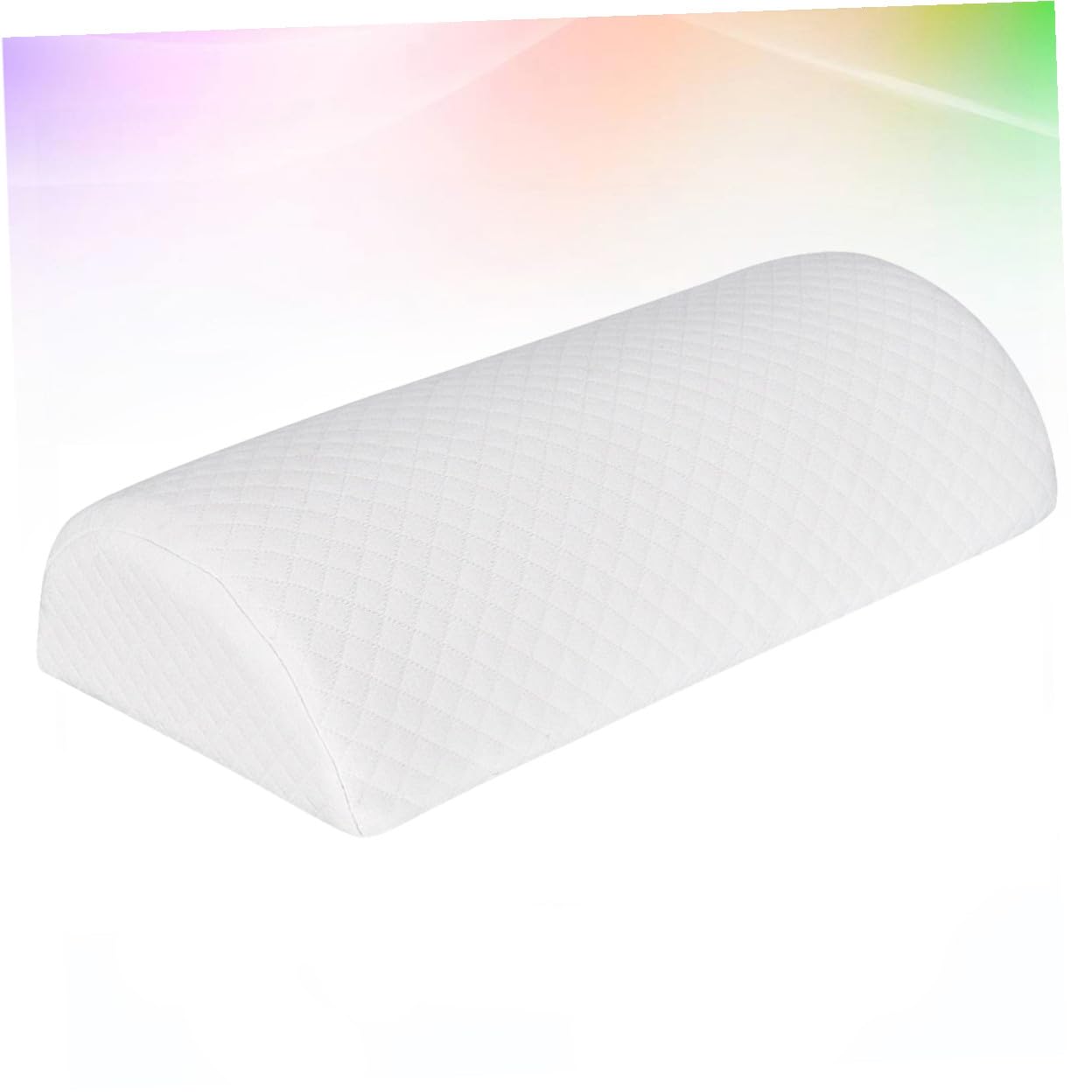 Almohada de Memoria para Piernas Semicircular de Poliuretano Color Blanco